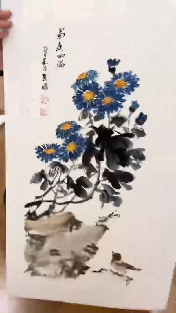 书法齐慧娟两平尺手绘作品