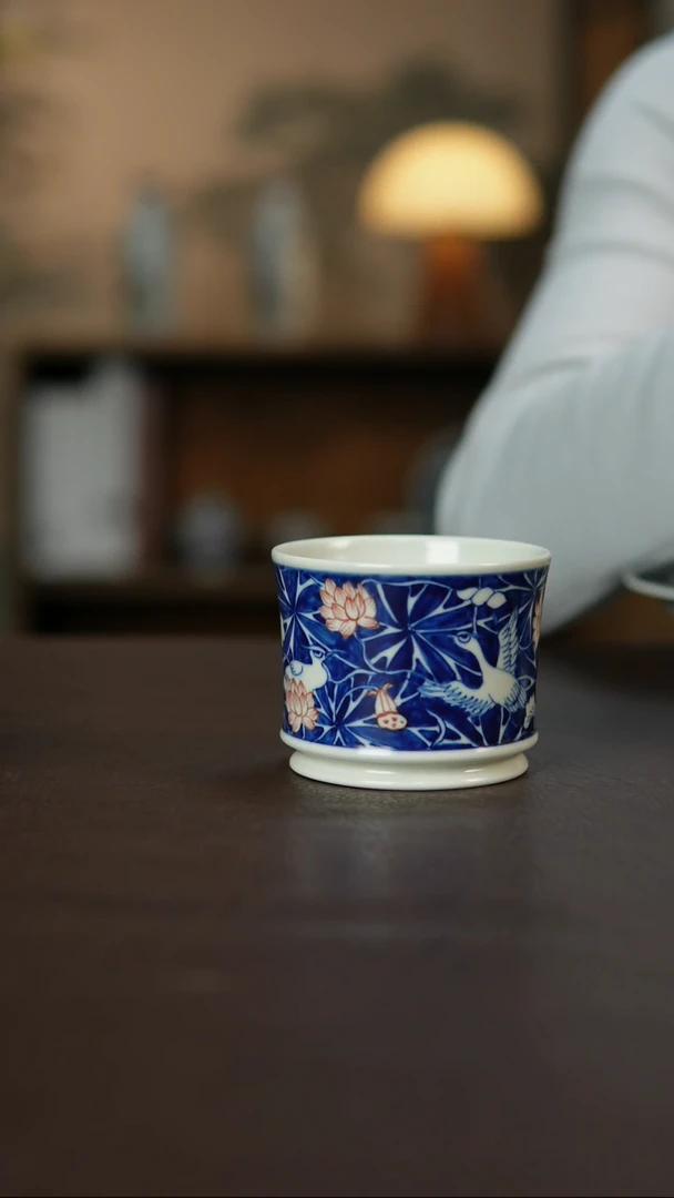 景德镇陶瓷杯碗柴烧多人10252