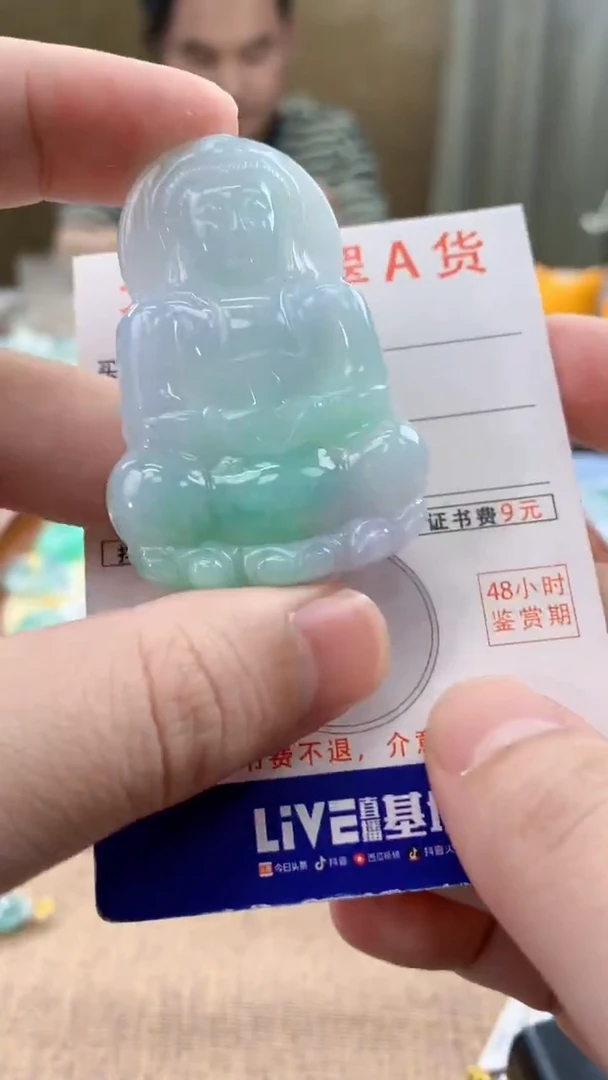 颈饰未镶嵌翡翠天然A货翡翠挂件