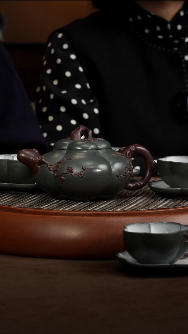 茶壶紫砂【P060】上合梅 套组  400c GJF