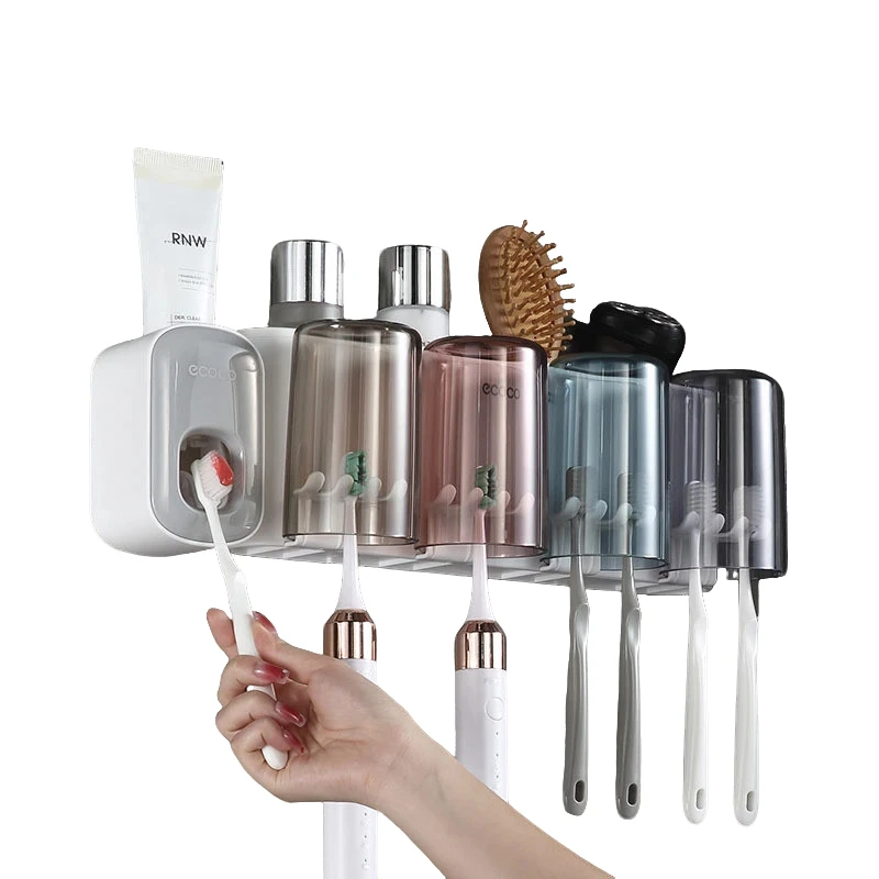 小米有品牙刷置物架刷牙杯漱口挂墙式卫生间免打孔壁挂网红收纳架