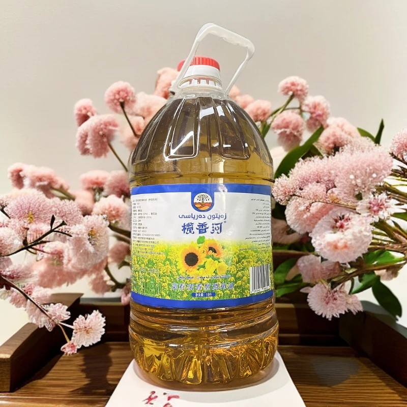 新疆榄香河菜籽浓香型调和油10L