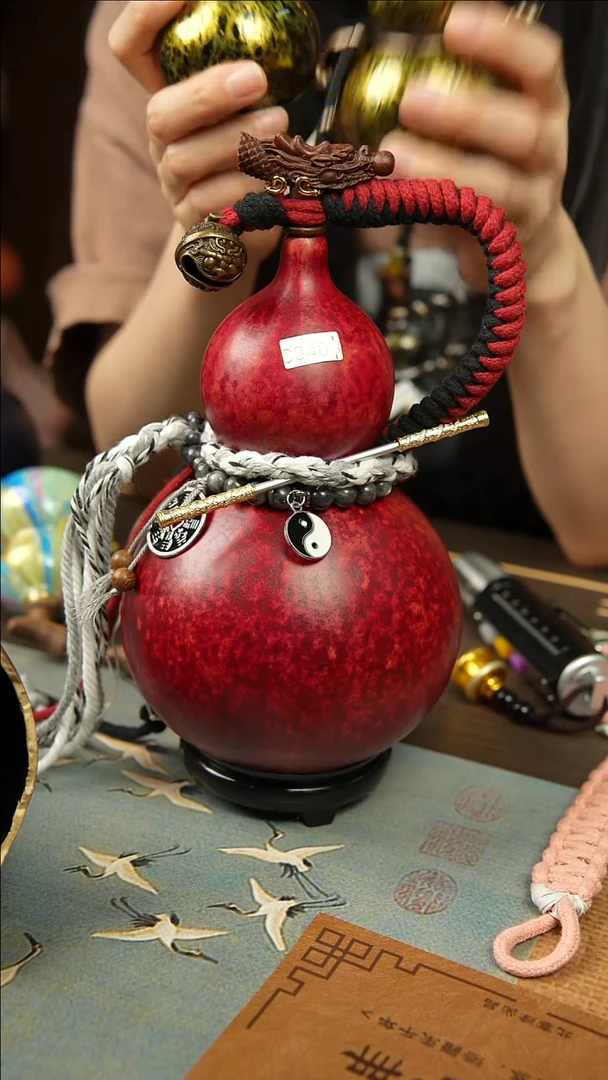 348号900ml左右非遗大漆酒葫芦