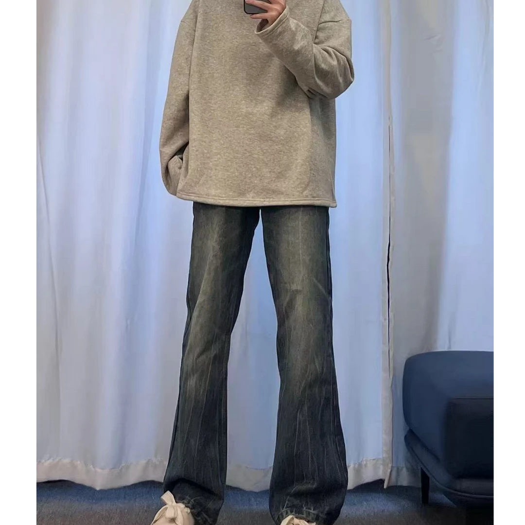 男生秋冬穿搭个性 cleanfit 小众高级感高知感外套牛仔裤套装77