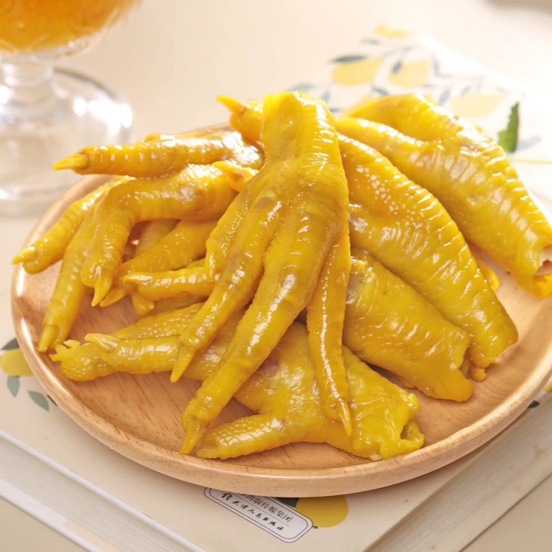 【顺丰包邮618囤货】盐焗鸡爪100克送鸡脚筋（盐焗香辣）两包共300克