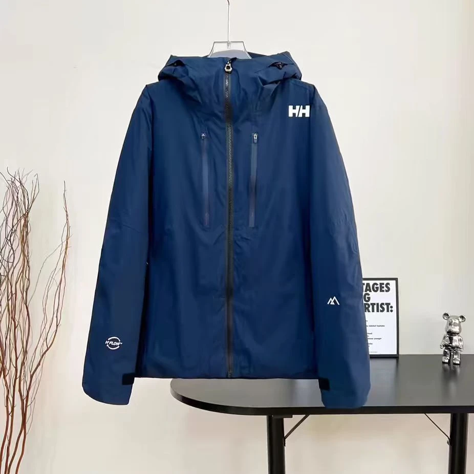 HELLY HSN///户外冲锋滑雪连帽情侣保暖男女外套