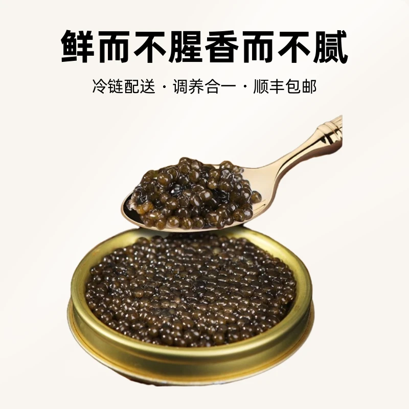 【顺丰包邮】西伯利亚新鲜鱼子酱12年鱼龄日料食材即食10g孩童款籽