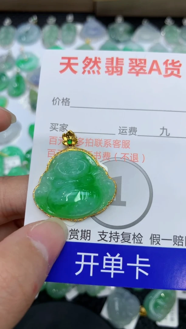 【闪购商品】翡翠颈饰18K金镶嵌111111111111