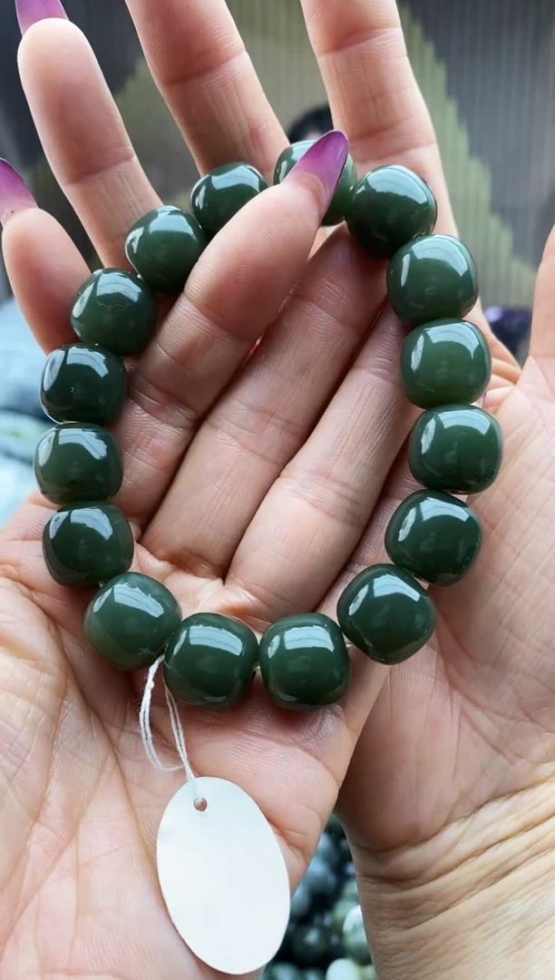 未镶嵌手串和田玉老型青黄口14