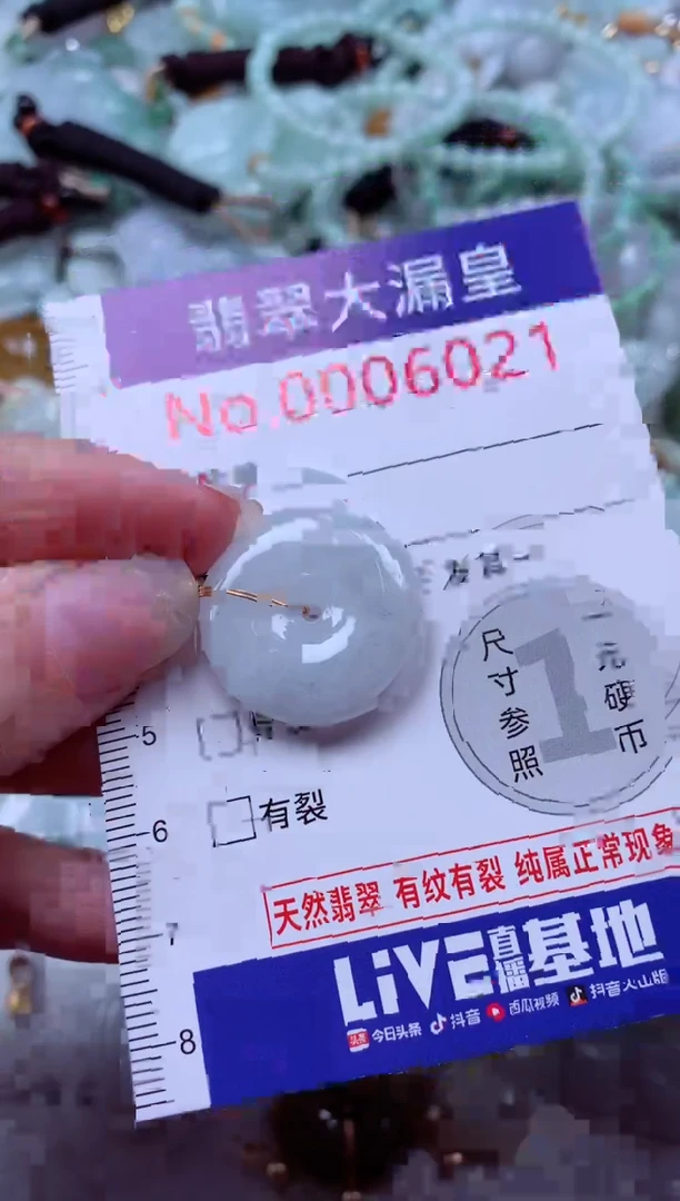 吊坠(不含链)未镶嵌翡翠6021