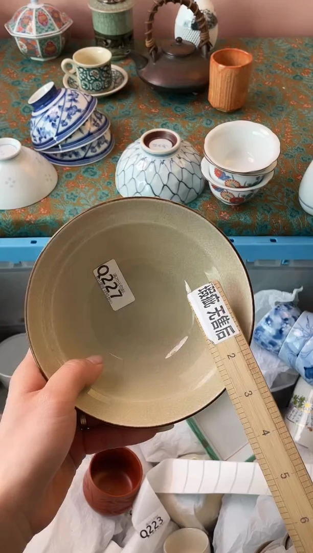 瓷片弹*花瓷器瓷器Q227
