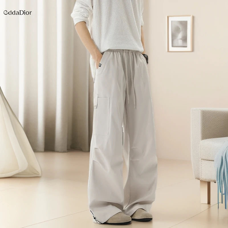 eddadior法国轻奢品牌男士休闲工装长裤潮牌时尚做旧水洗直筒牛