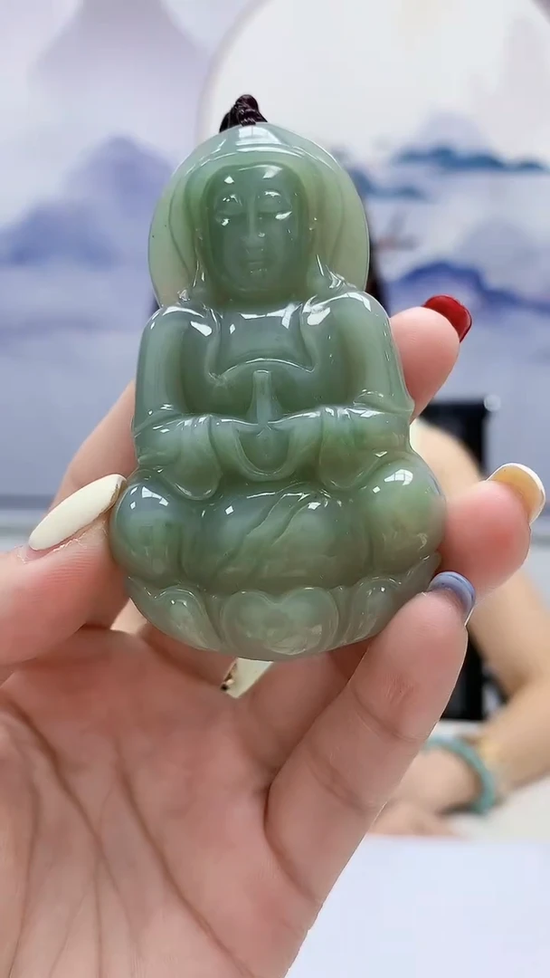 定制翡翠未镶嵌4957lr-毛货挂件73