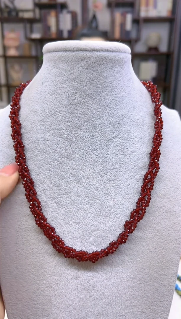 【闪购商品】石榴石颈饰未镶嵌X449