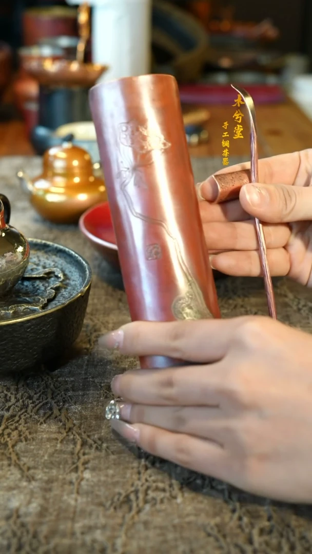 【闪购商品】融银茶则三件套铜