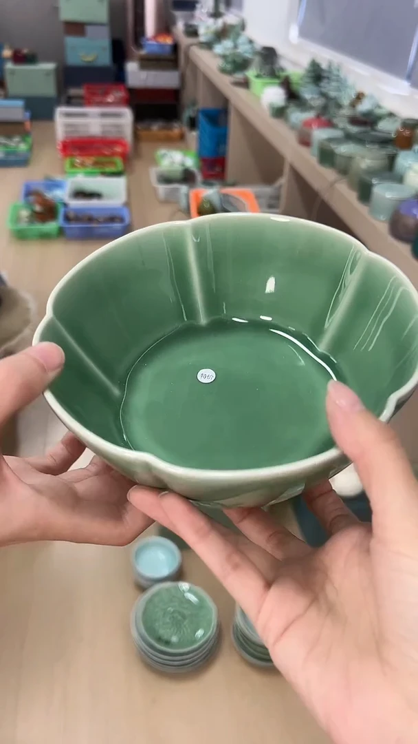 龙泉云间青瓷小米茶器