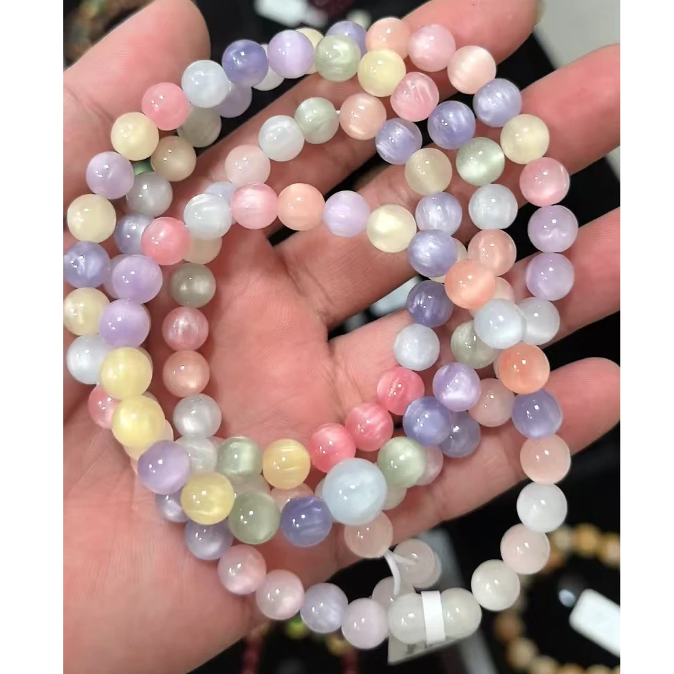 合金手链合金手链七彩海云母多圈手串