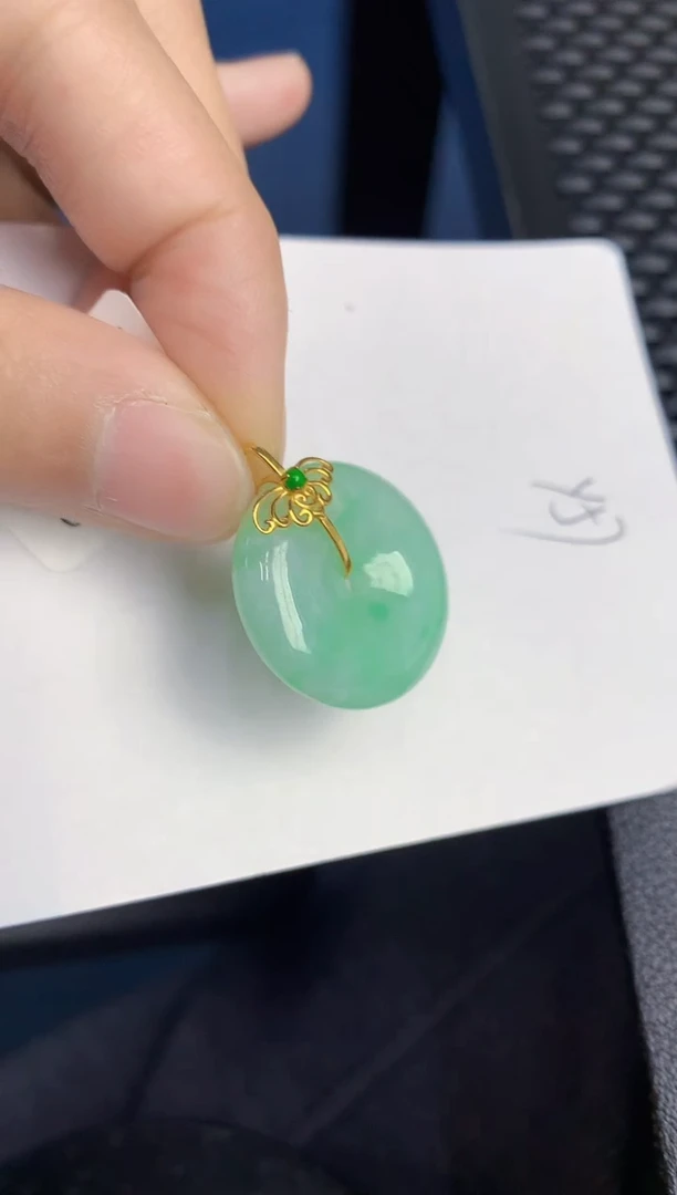 【闪购商品】翡翠颈饰18K金镶嵌000000000