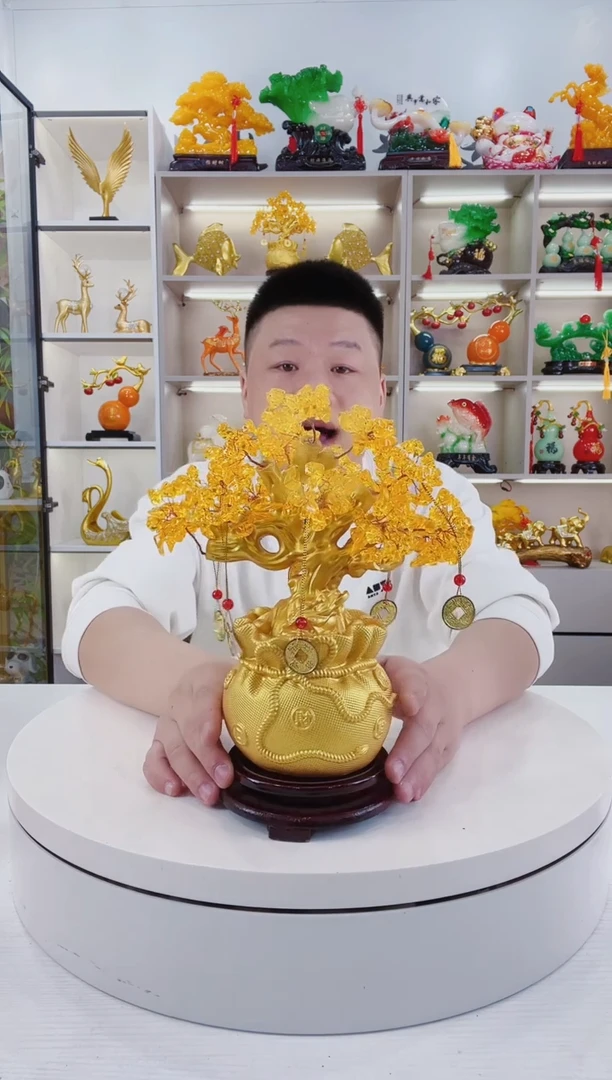 摆件大号发米树摆件