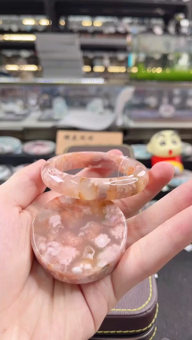 未镶嵌手镯石英质玉55圈口（赠品镯心）667891