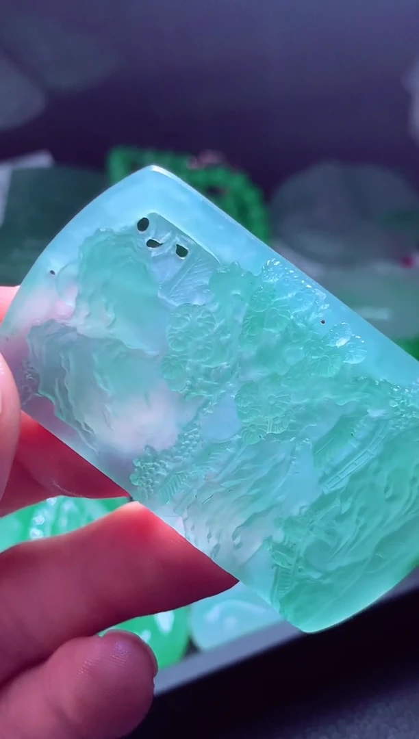 定制翡翠未镶嵌奥****选翡翠毛货定制