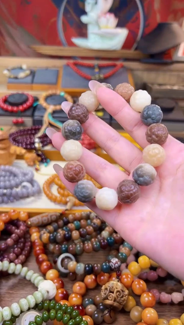 【闪购商品】菩提根/象牙果手串多宝貔貅单圈