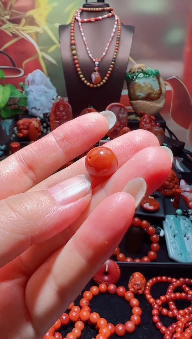 未镶嵌单珠南红玛瑙?****n单珠