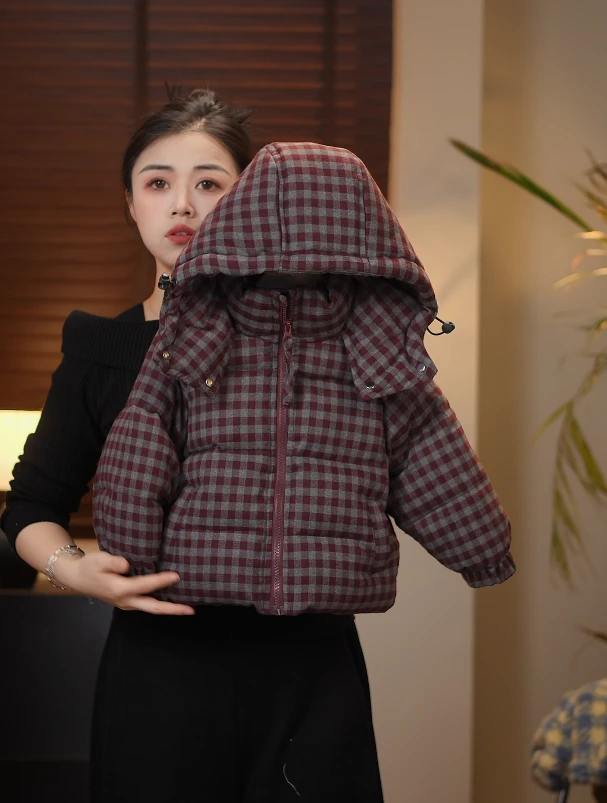 【现货】2024冬季儿童新款韩版加棉加厚保暖棉服外套24560