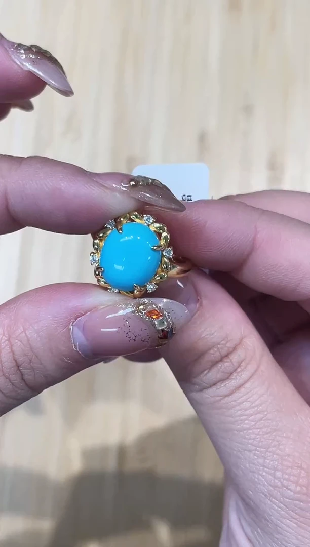 未镶嵌绿松石戒指发货一件