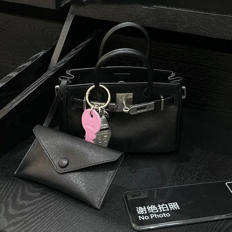 2025款手提包小众包女包时尚通勤斜挎包 M191黑色