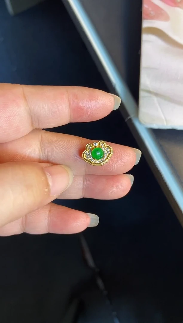 吊坠(不含链)银S925镶嵌翡翠1