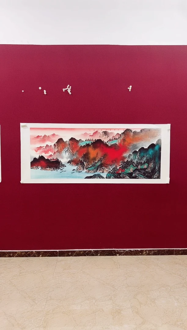 国画用****2张现民国画作品