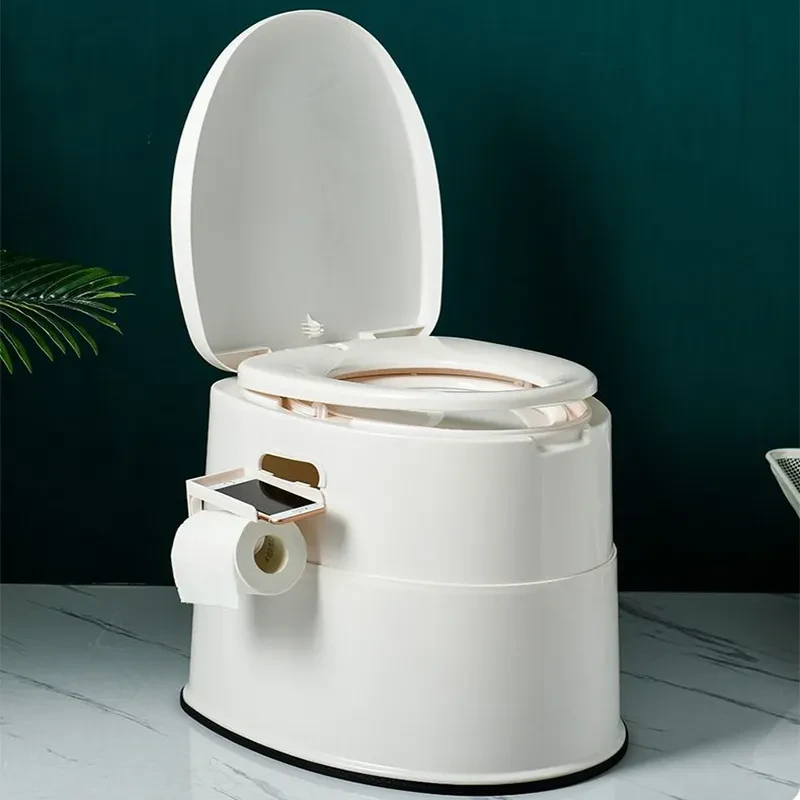 老年人家用移动马桶孕妇坐便器可折叠便盆老人室内便携式起夜尿桶