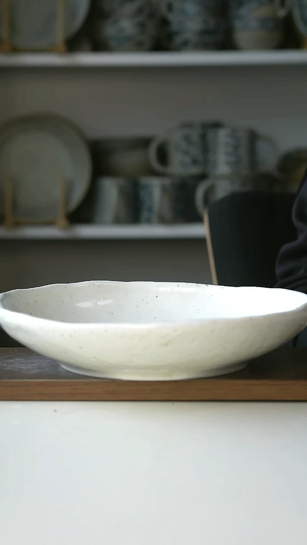 陶瓷Dxc原野汉白主菜深盘25.5cm@4-2@