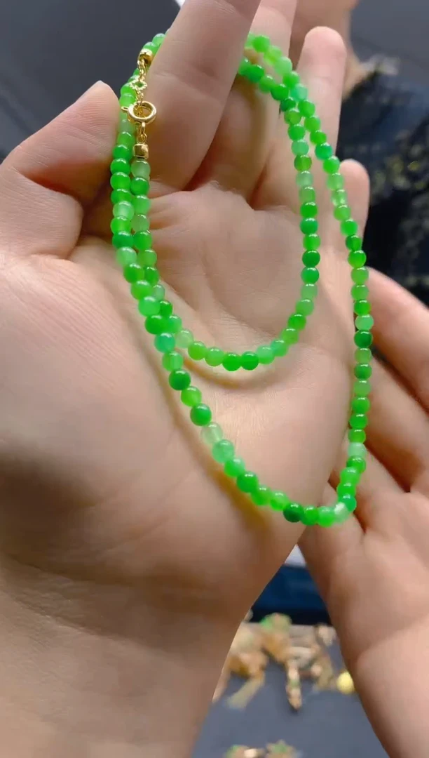 【闪购商品】翡翠耳饰合金020翡翠锁骨链