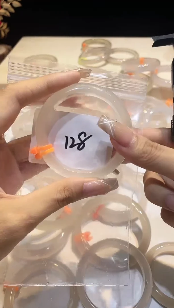 玛瑙/玉髓手镯未镶嵌128-马橙2-54+