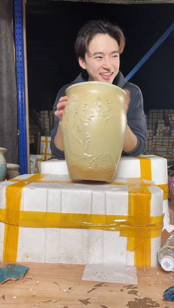 紫砂花盆宜兴紫砂粗陶花盆20*28