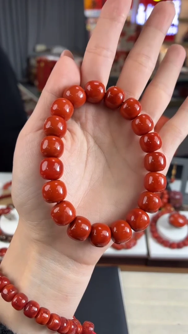 未镶嵌瓦西老型手串12mm南红玛瑙（多样式发其一）