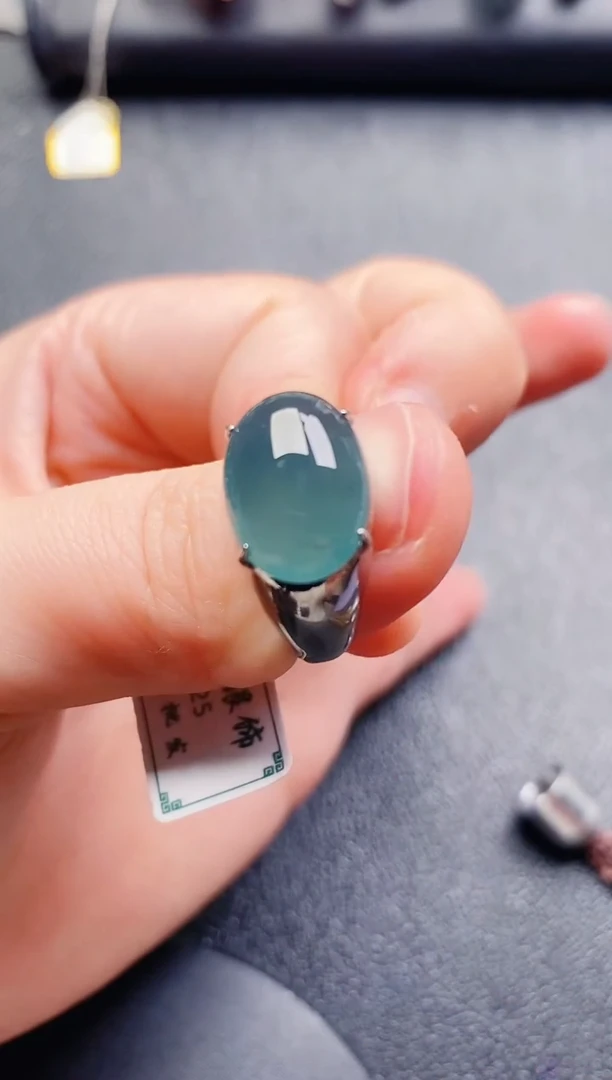 银S925镶嵌戒指翡翠1111