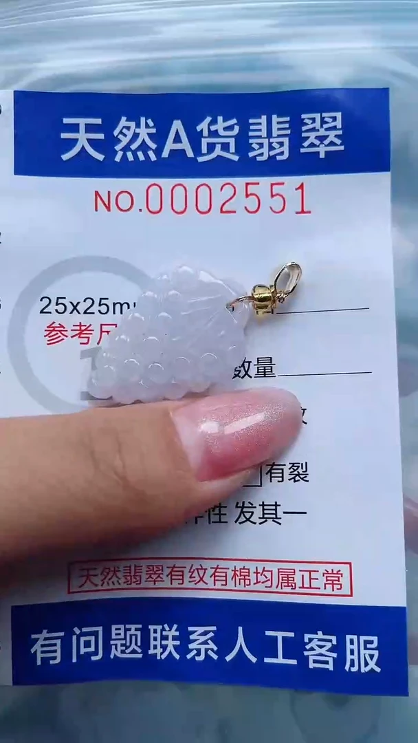 翡翠未镶嵌吊坠(不含链)1