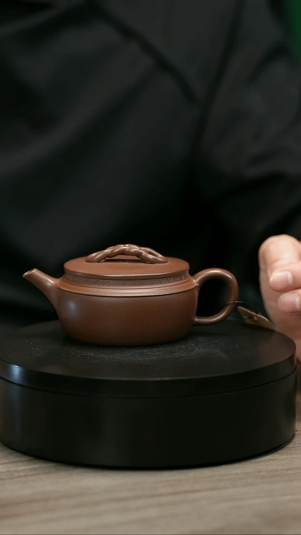 茶壶紫砂天**星H2384赵信军底槽青绳节汉瓦