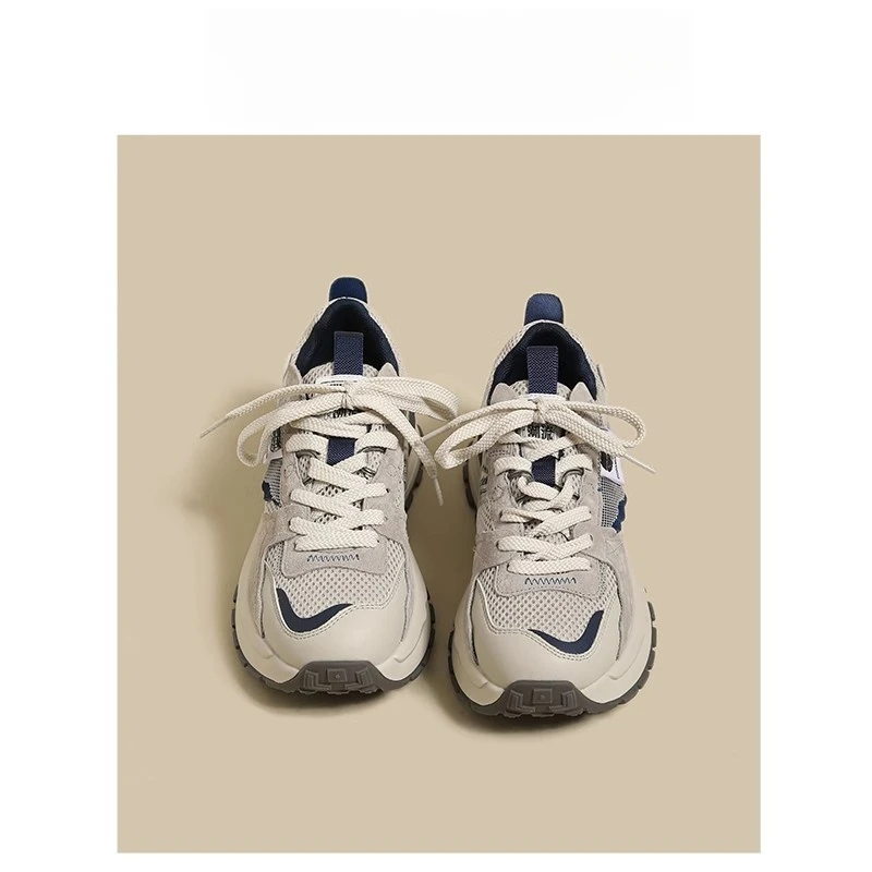 卓诗尼【断码清仓】老爹鞋女2025春秋显脚小厚底增高休闲运动阿甘鞋