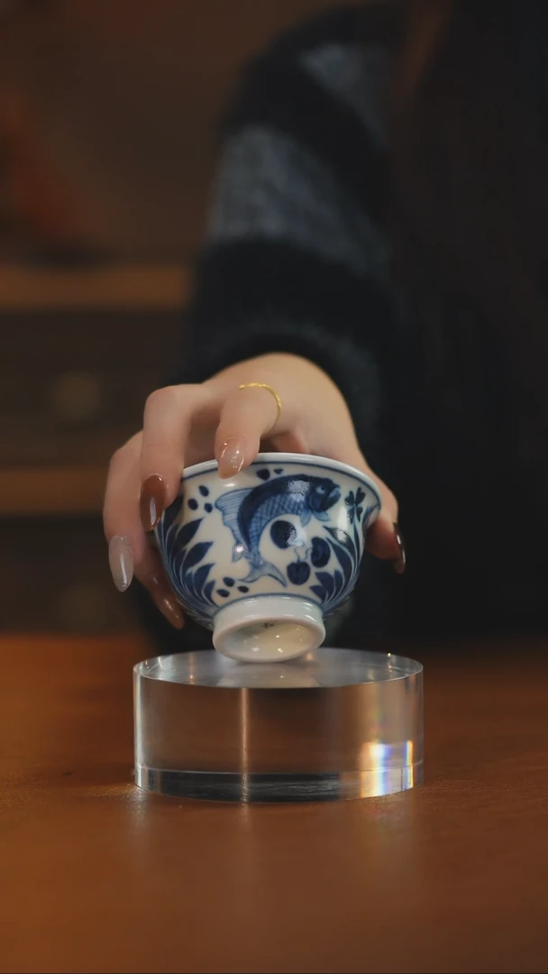 青花鱼藻小压 手