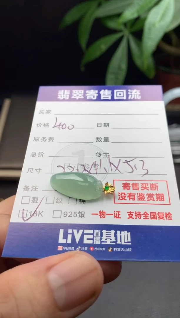 颈饰18K金镶嵌翡翠21015918