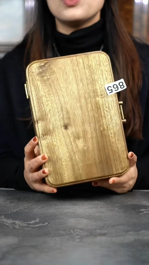 【闪购商品】金丝楠木艺拆房老料精工收纳盒865