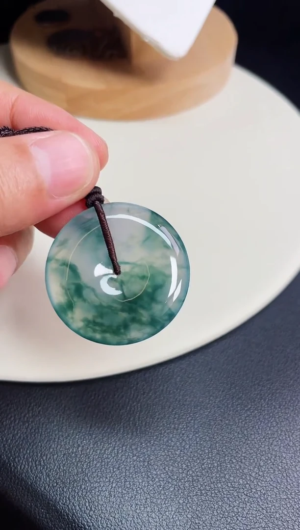 颈饰未镶嵌翡翠【14】平安扣 尺寸 33.6   6mm