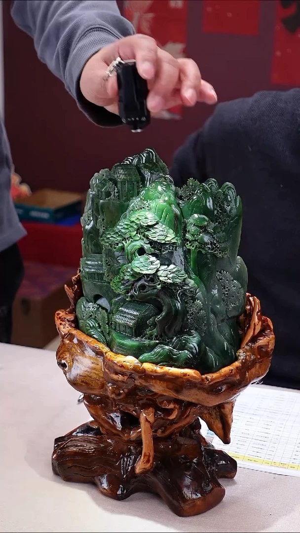 【闪购商品】和田玉摆件未镶嵌B0207GMD336山水摆件