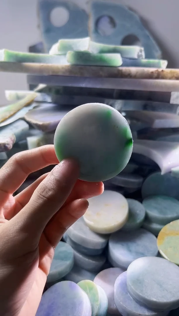 翡翠裸石缅甸翡翠A货陈1032