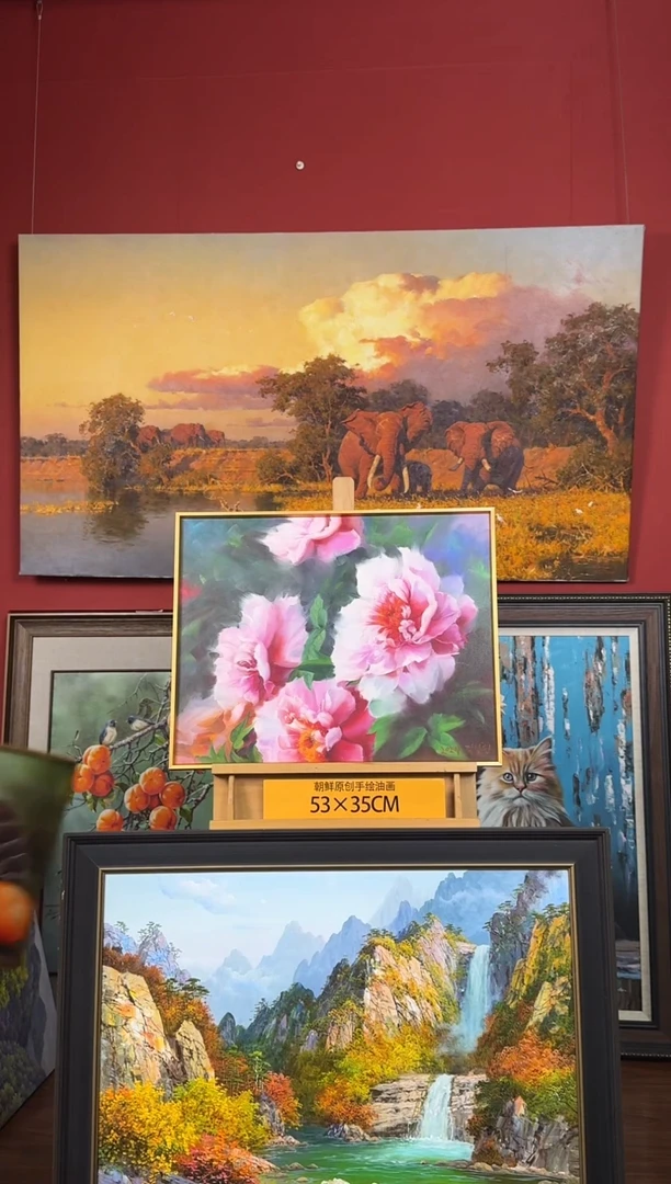 油画【54号】约53*35cm丨朝鲜原创纯手绘孤品油画丨顺丰包邮