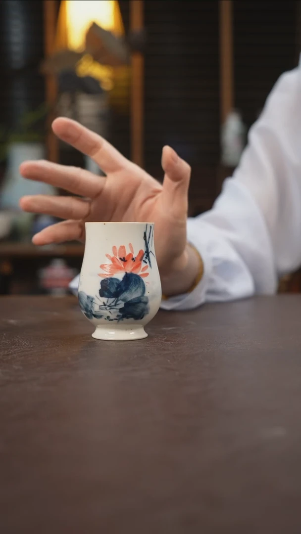 杯景德镇陶瓷杯碗柴烧多人